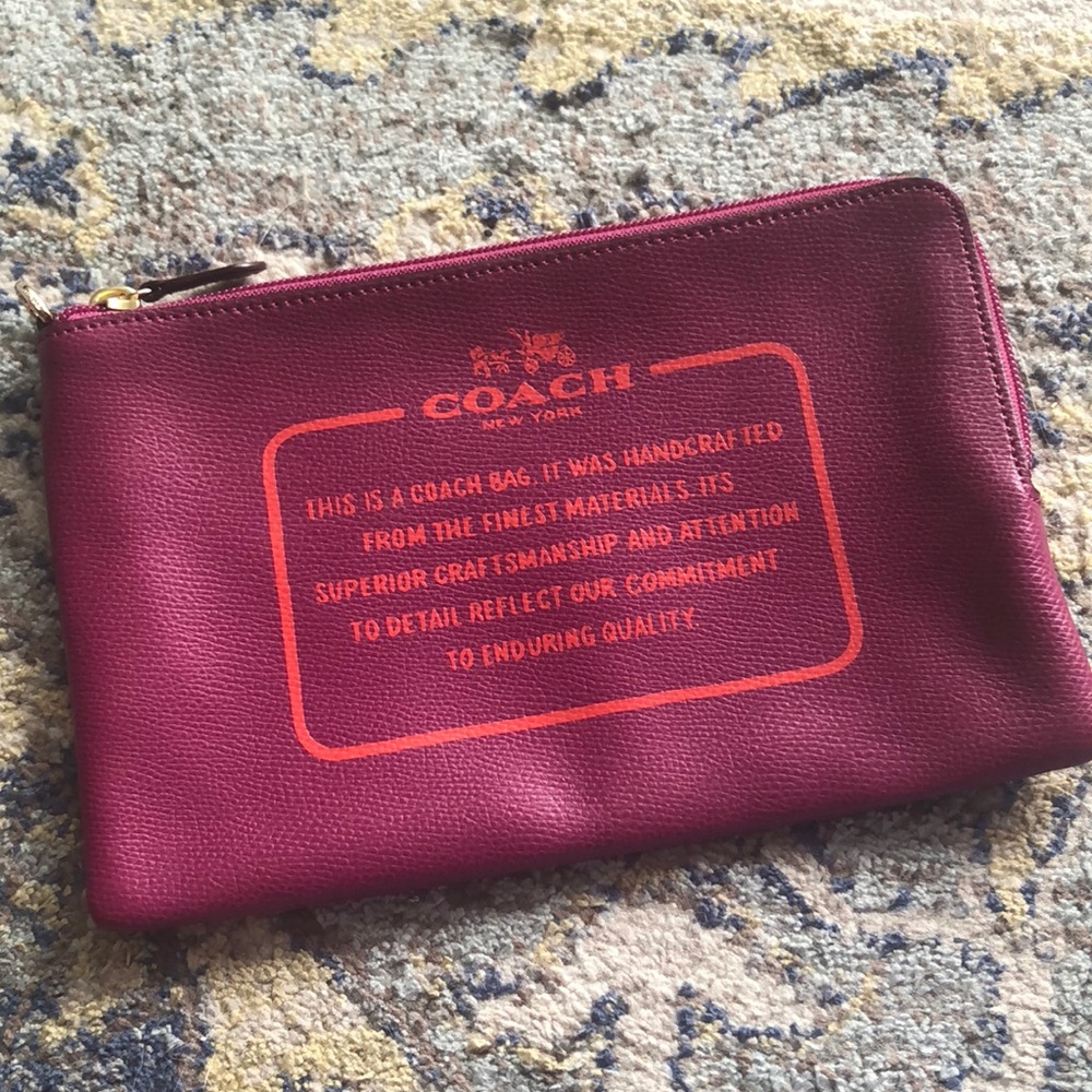 Fushia Coach clutch